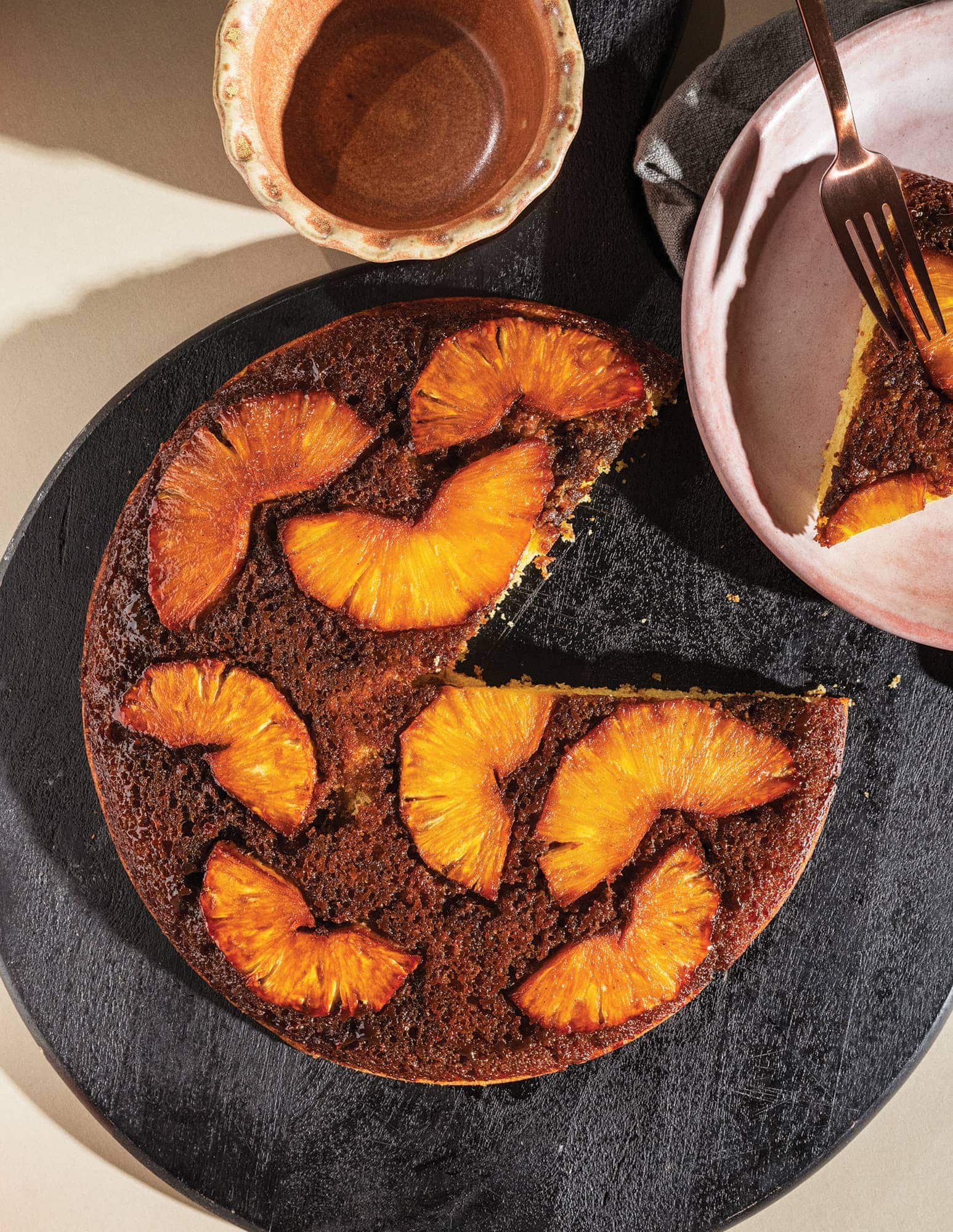 Salty Mezcal Pineapple Upside-Down Cake - Imbibe Magazine